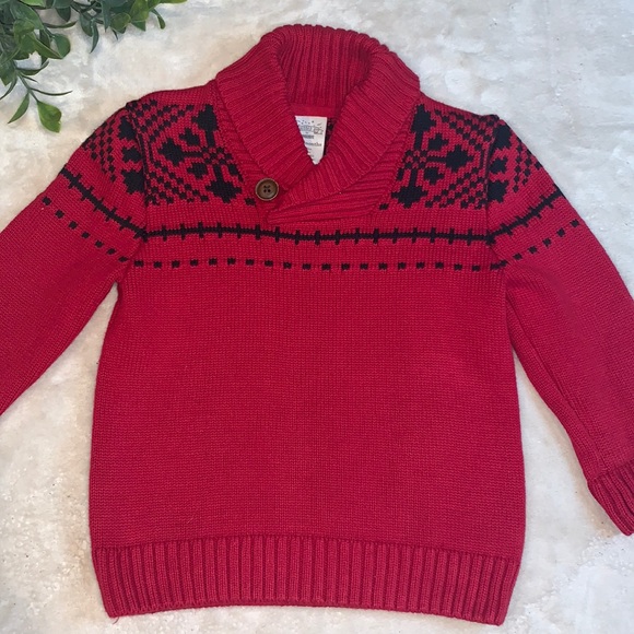 Gymboree Other - Gymboree 18-24M Baby Boy Red Sweater EUC